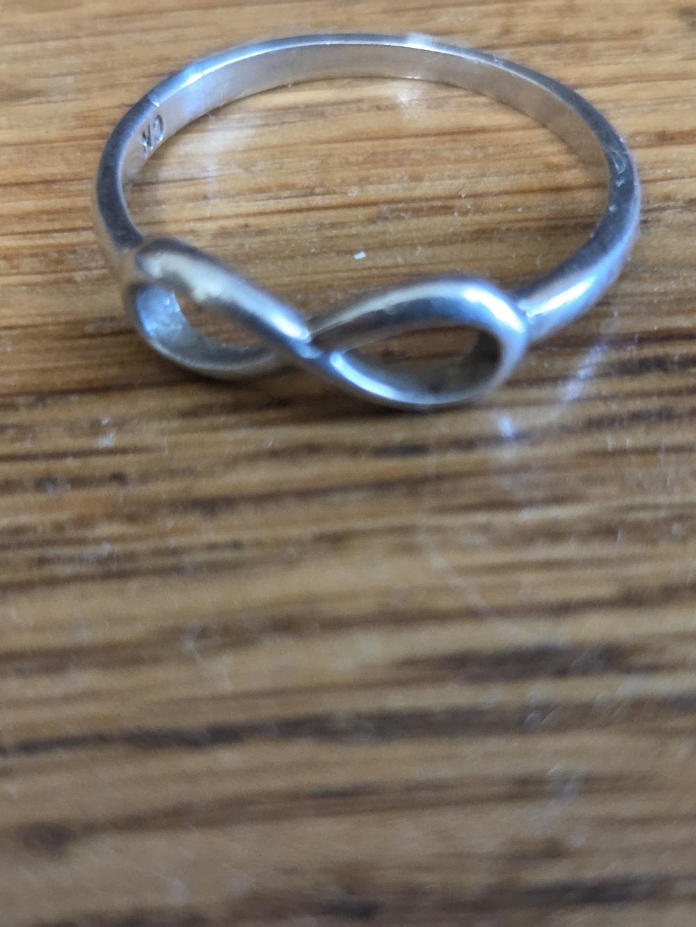 Sterling Silver Infinity Band Ring - Size 7